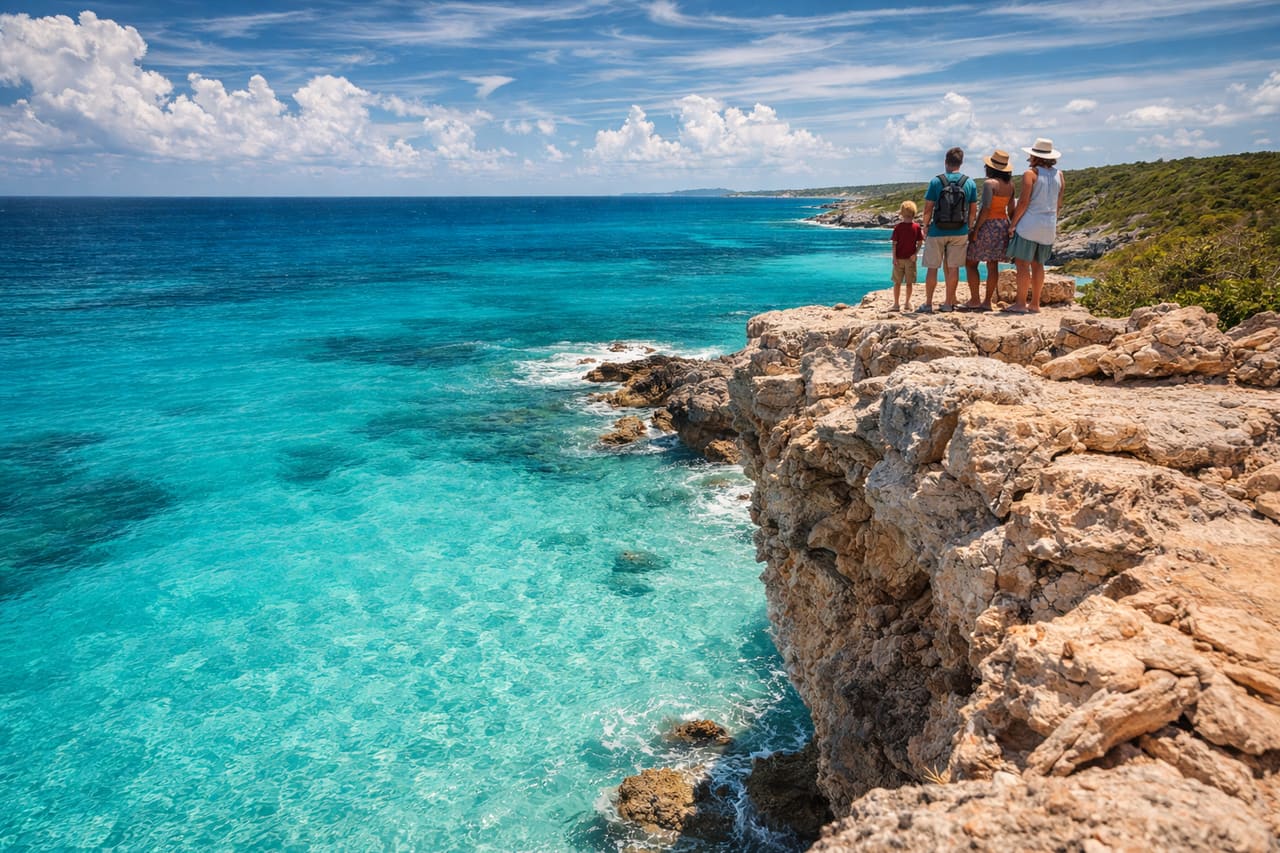 Pelican Bay ad Anguilla vista dall’alto