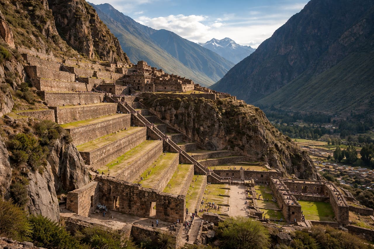 Ollantaytambo - salah satu kota Inca yang paling terawat