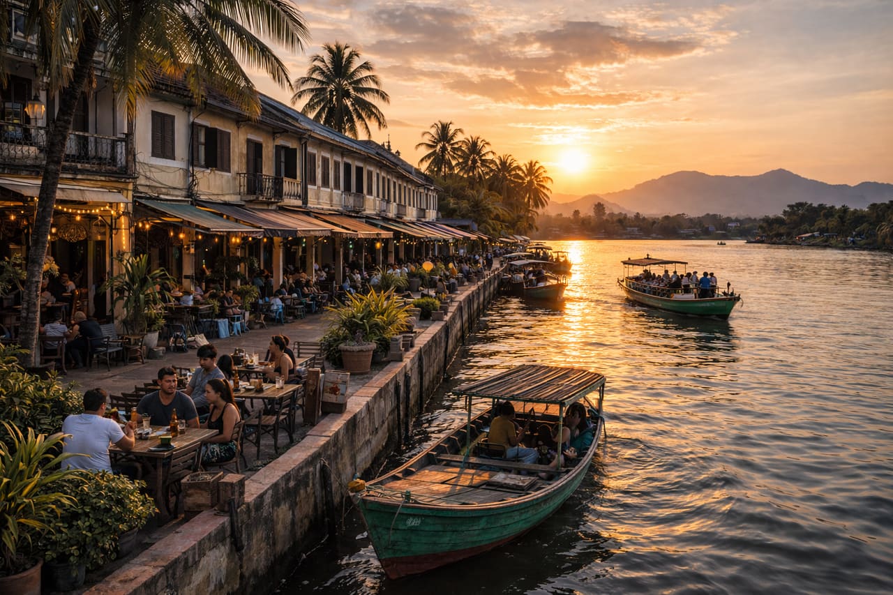 Lungofiume di Kampot