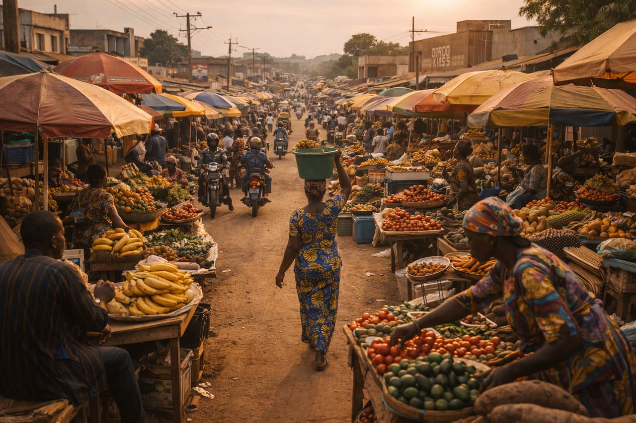 Lokossa med markeder, gader og hverdagslivet i Benin