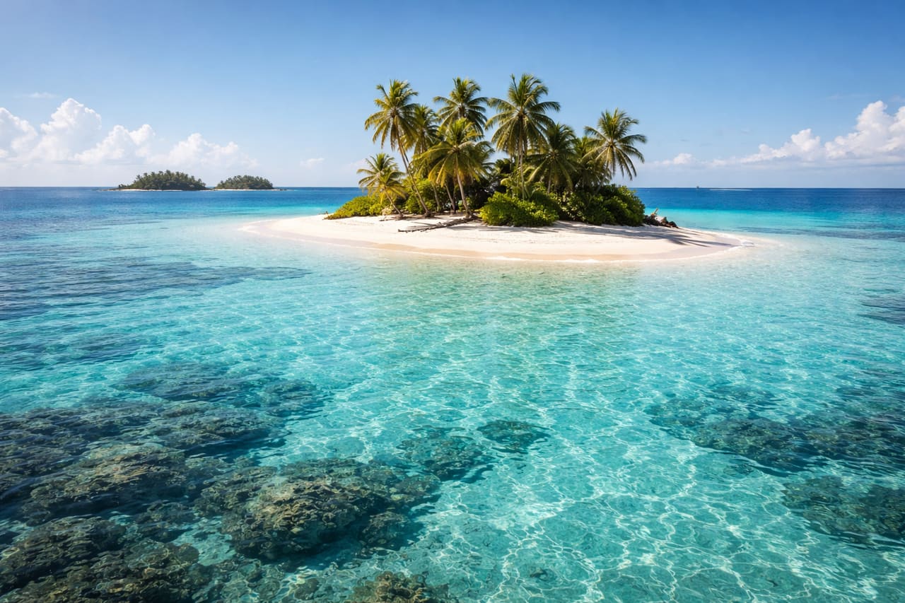 Sapodilla Cays con sabbia bianca e acqua trasparente lontano dalla civiltà