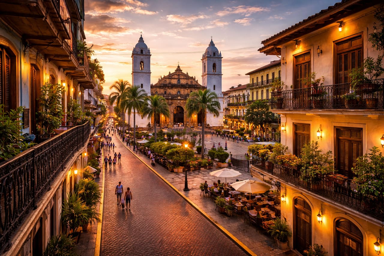 Il quartiere storico di Casco Viejo a Panama City