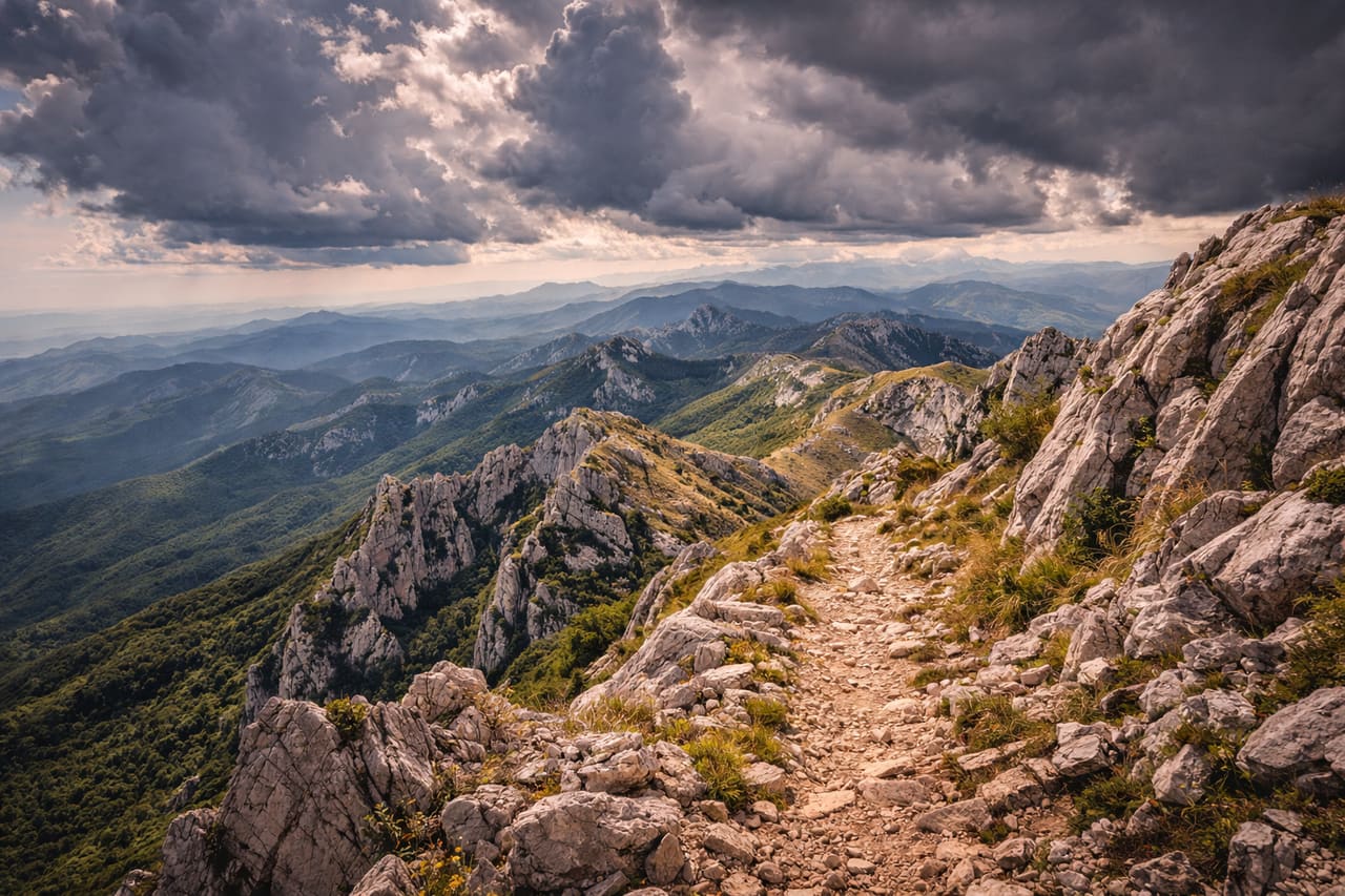 Das Velebit-Gebirge in Kroatien