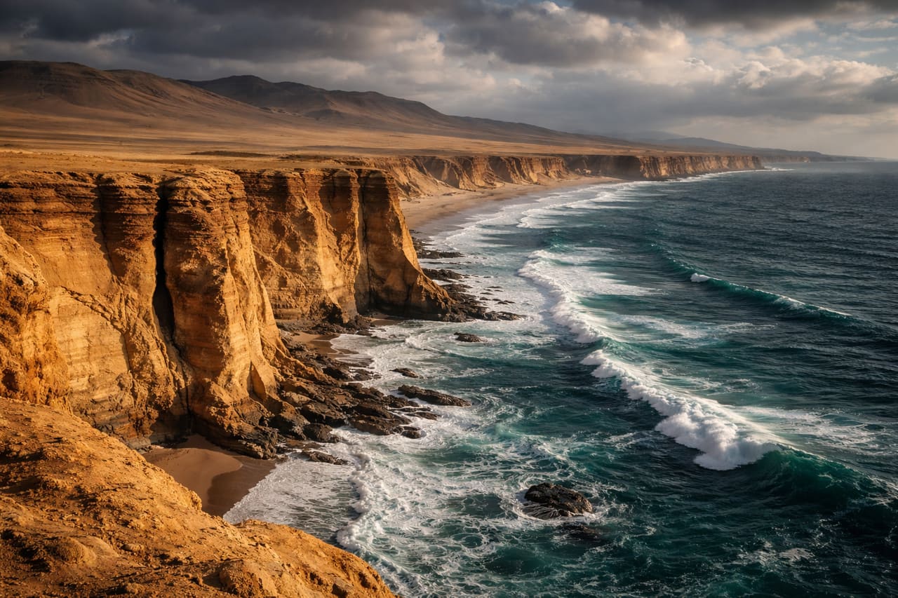 Taman Nasional Paracas terkenal dengan lanskap unik tempat gurun bertemu laut