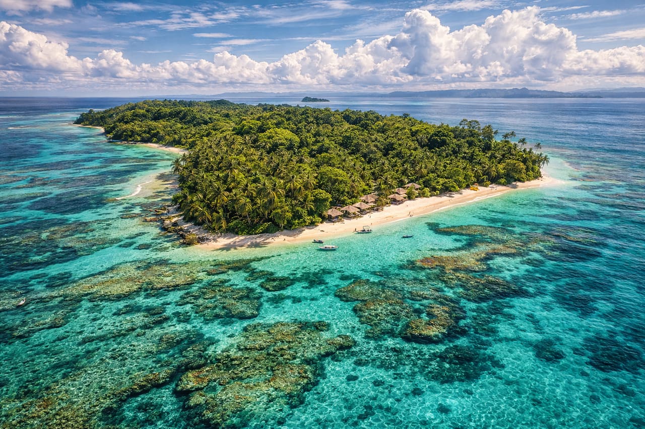 Isola Escudo de Veraguas nel Mar dei Caraibi