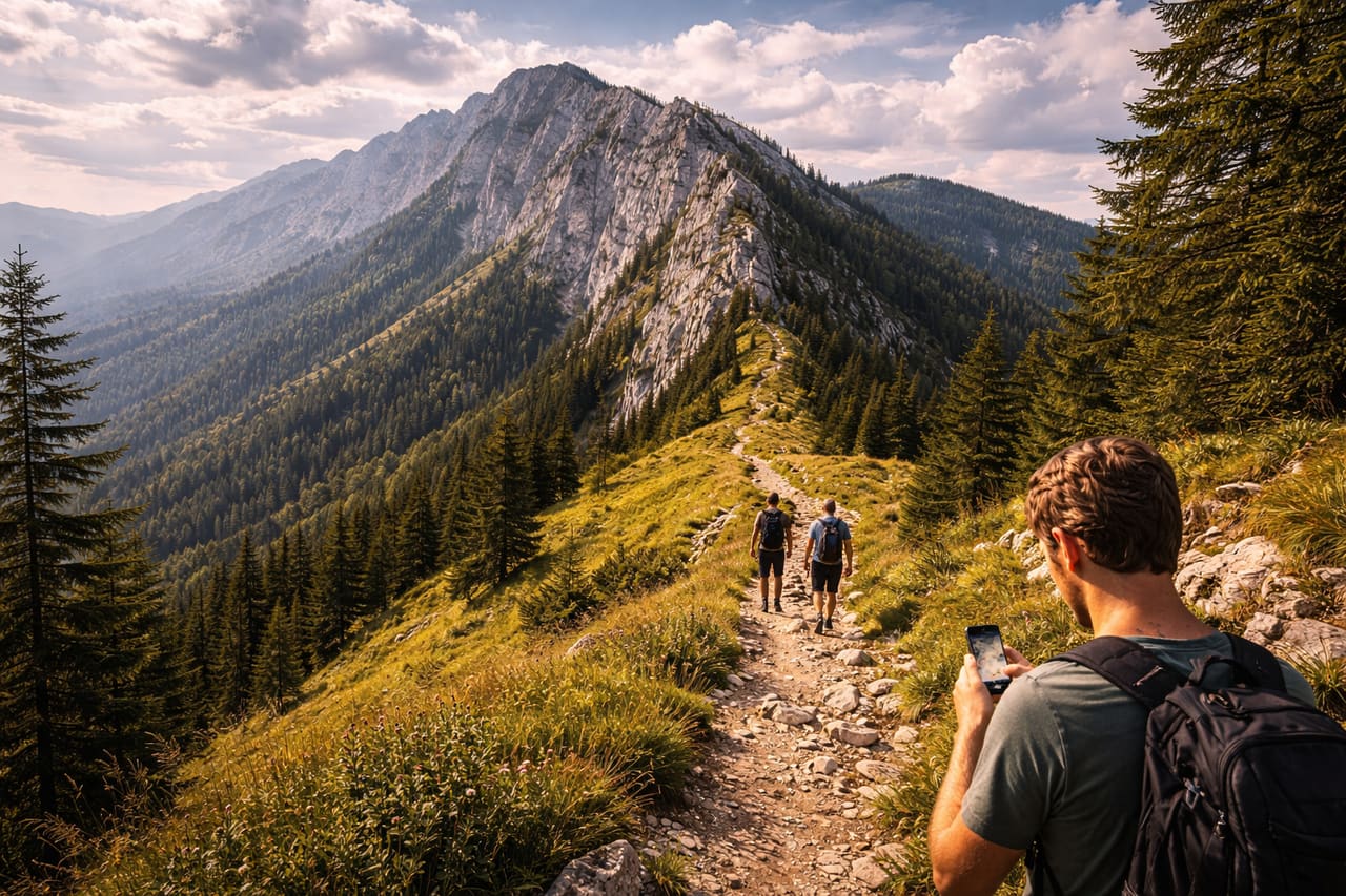 La cresta del Piatra Craiului e un sentiero trekking.