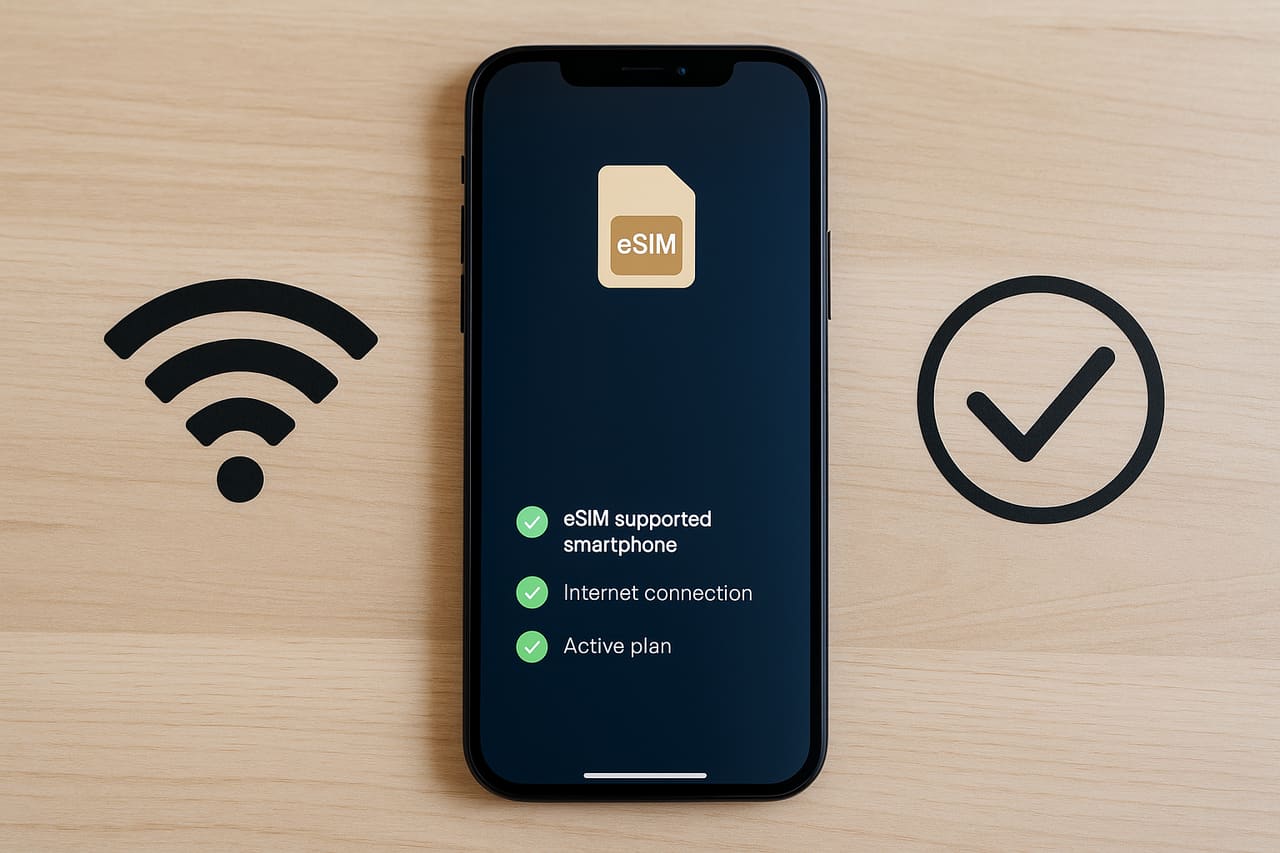 Tutto ciò che ti serve per iniziare: un telefono compatibile, internet e un piano attivo.