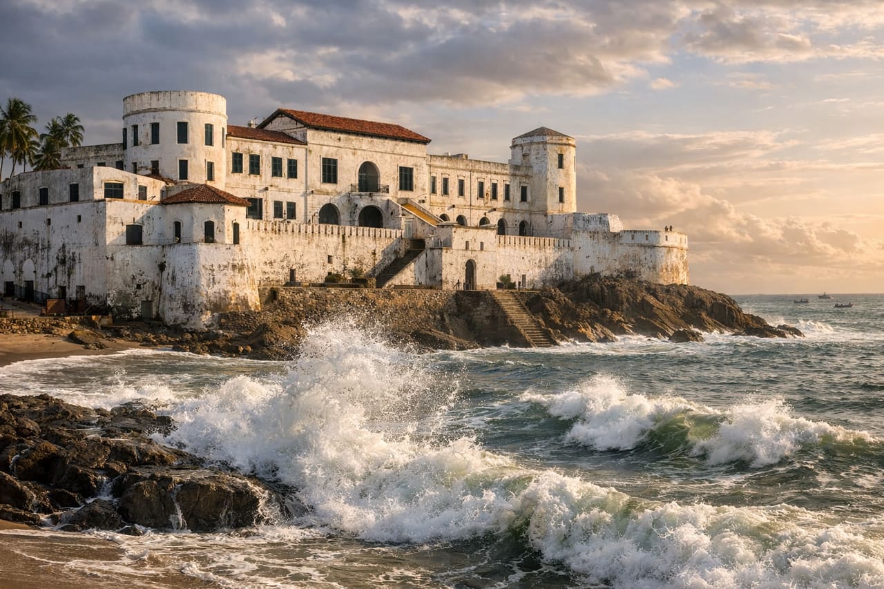 Fortezza di Cape Coast sulla costa atlantica