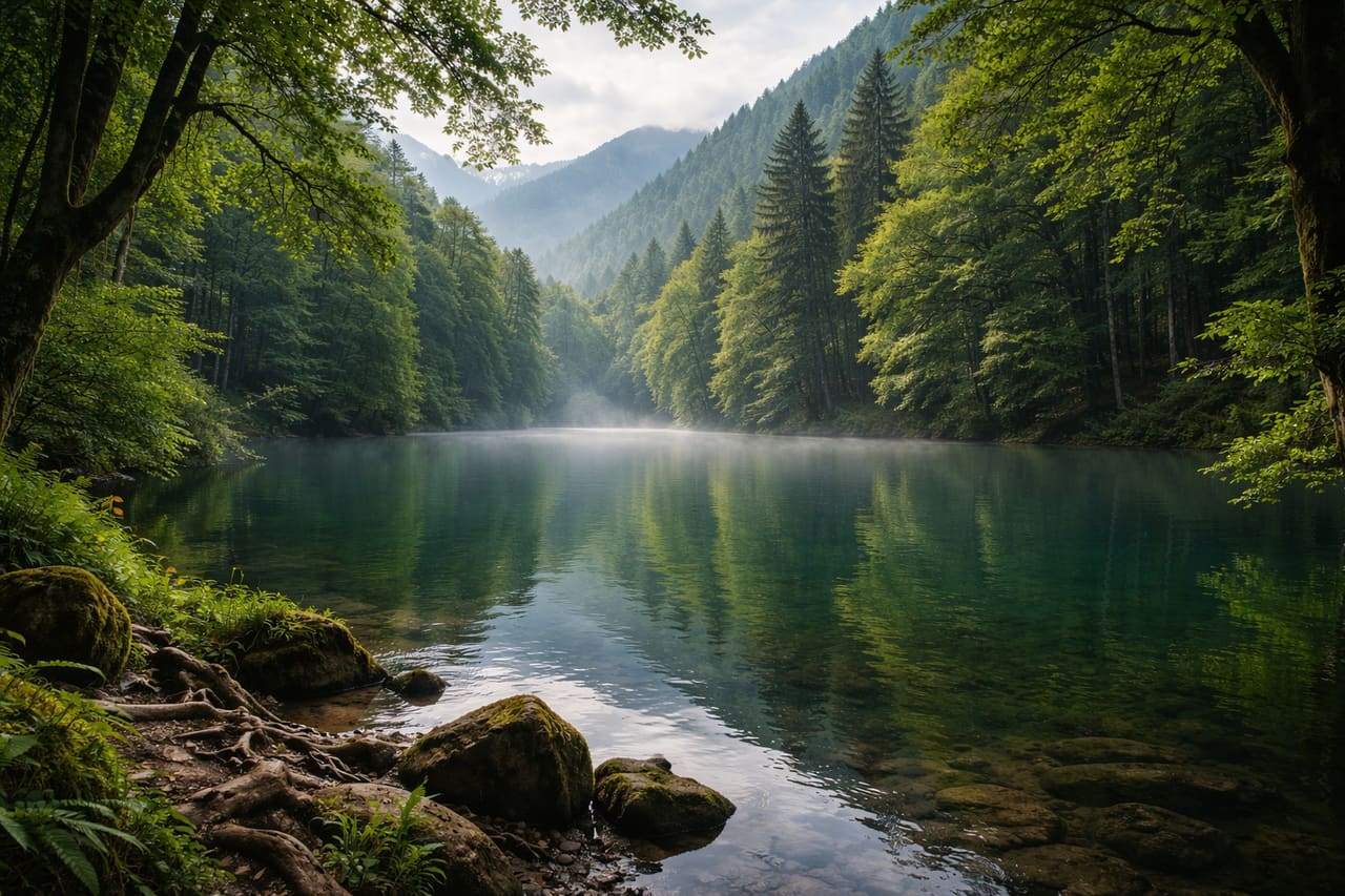 Foresta e lago a Biogradska Gora