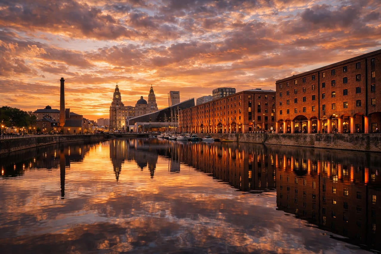 Lo storico Albert Dock a Liverpool