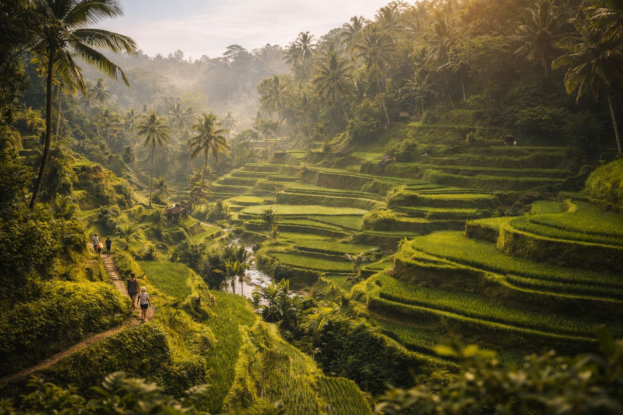 Risaie terrazzate di Ubud a Bali