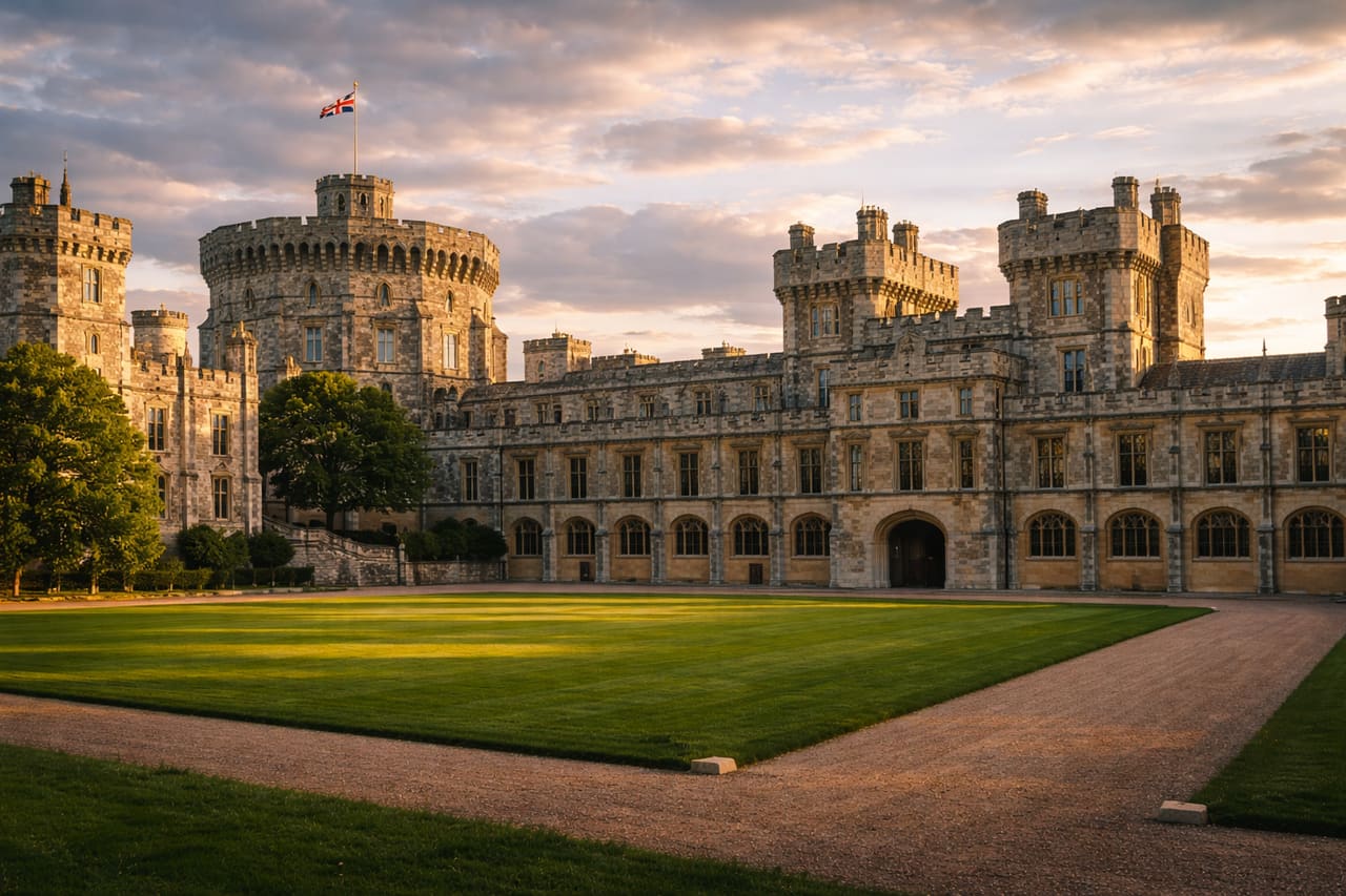 Il Castello di Windsor — storica residenza della famiglia reale britannica