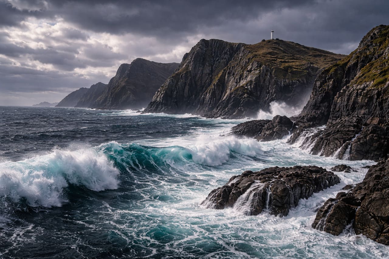 Scogliere di Capo Horn nel sud del Cile