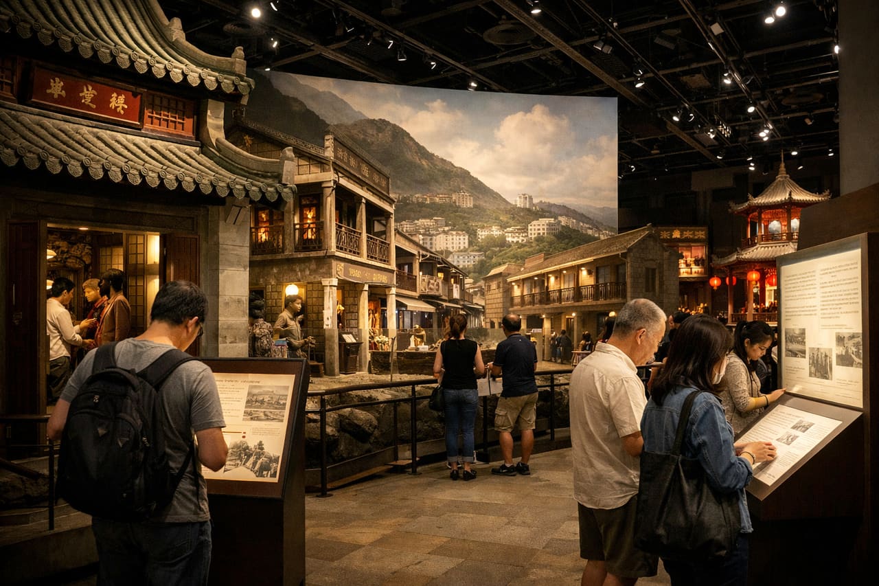 Un’esposizione del Museo di Storia di Hong Kong.