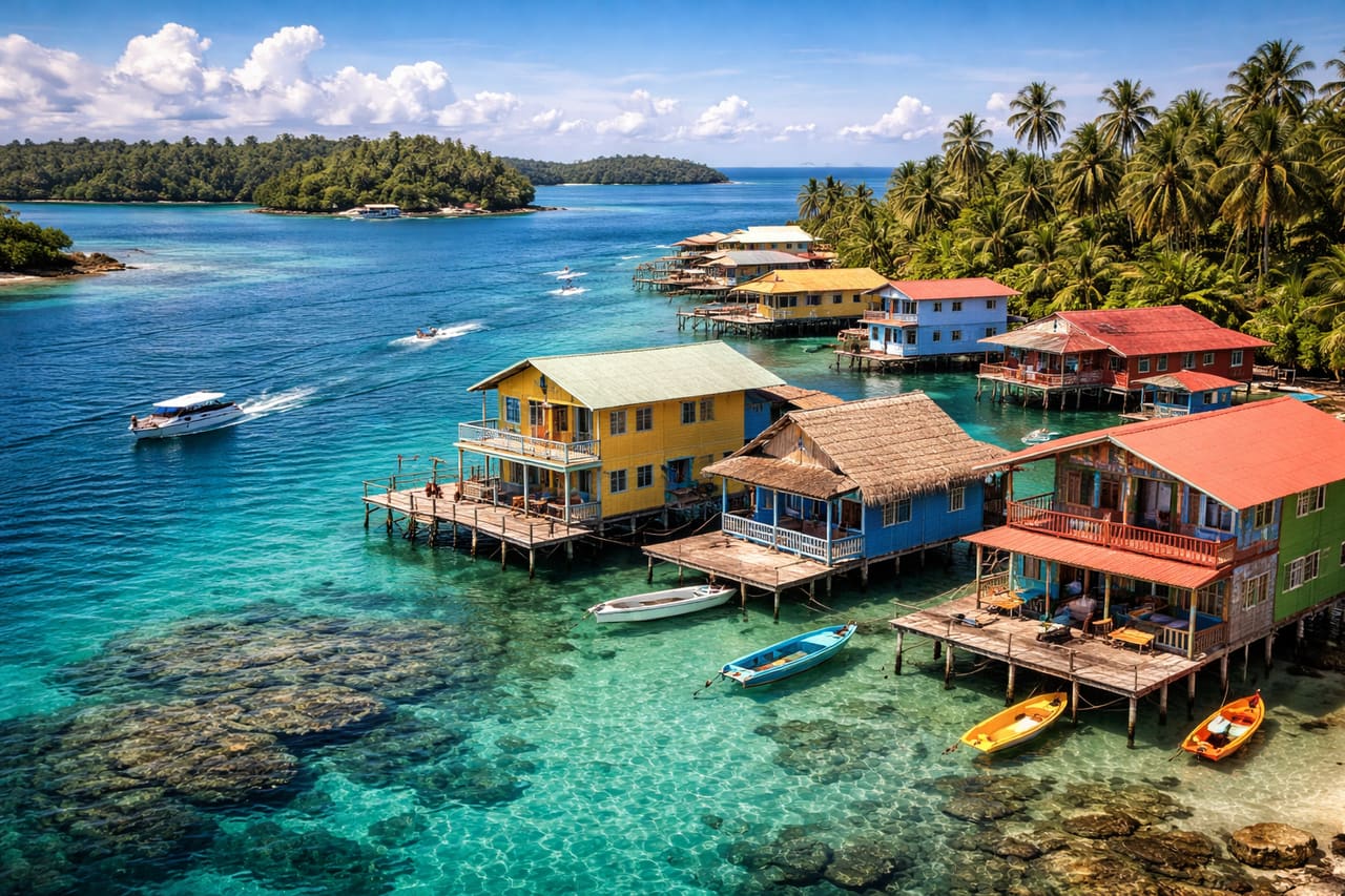 Isole caraibiche di Bocas del Toro a Panama