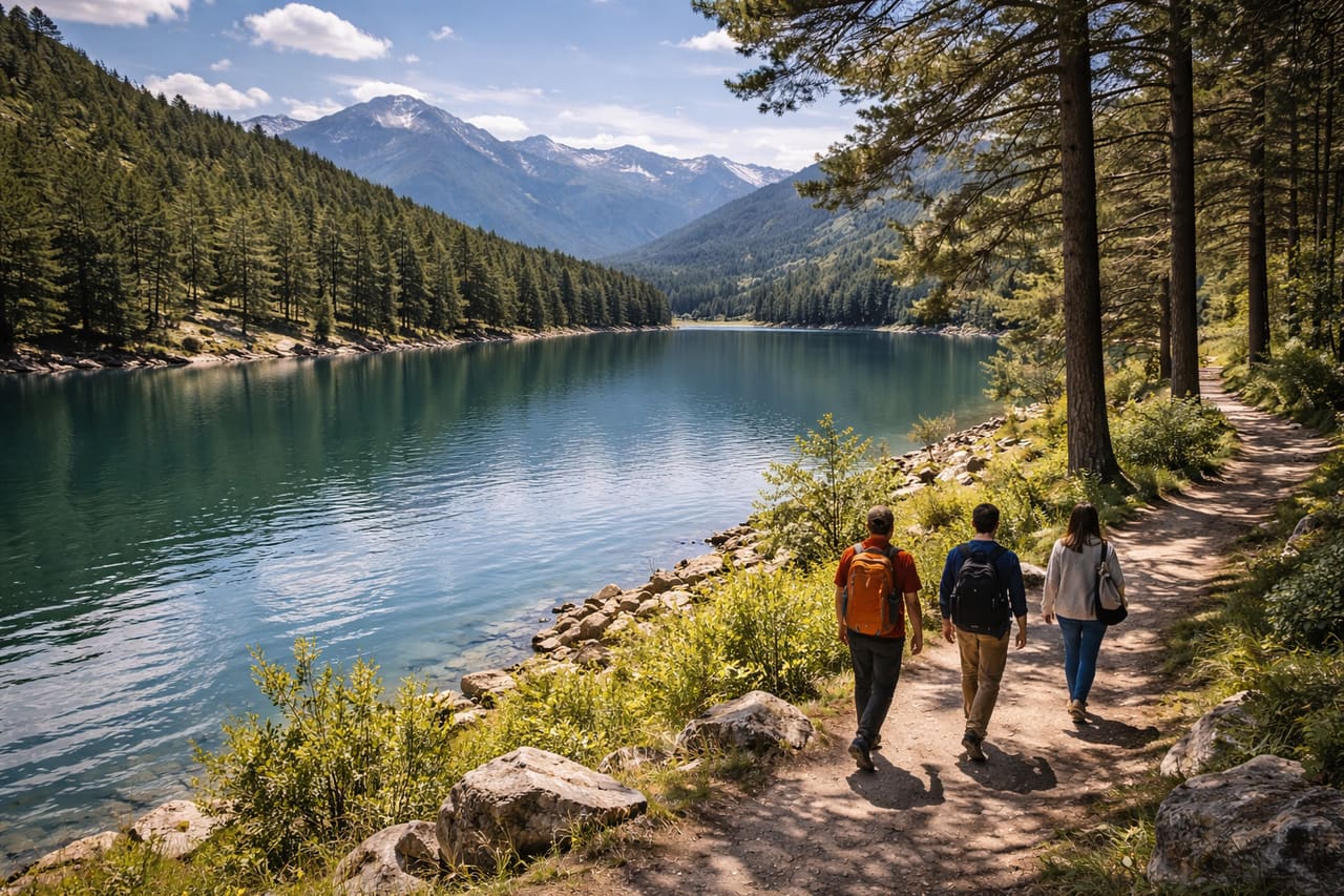 Engolasters Lake Andorra lago di montagna