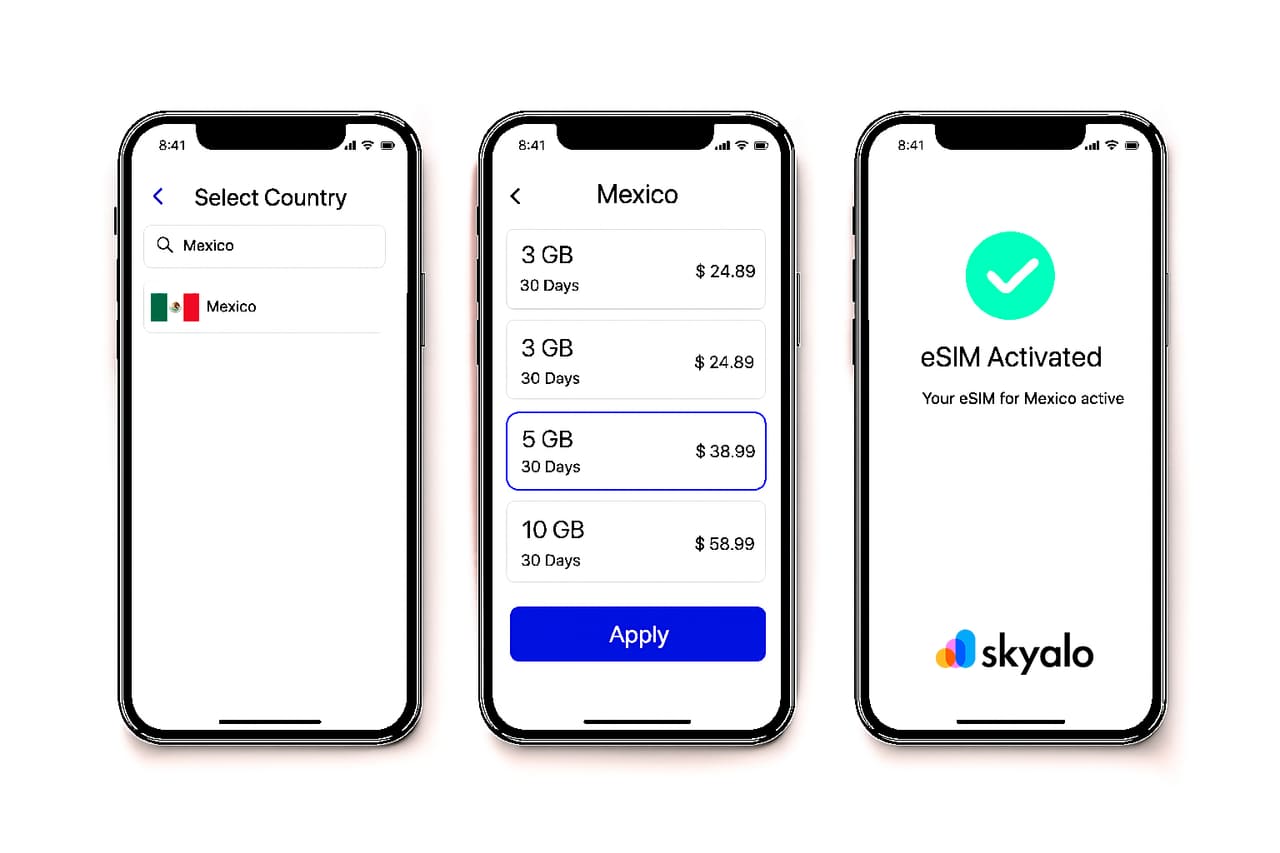 Activar l'eSIM a Mèxic amb Skyalo — sense anar a oficines i sense roaming