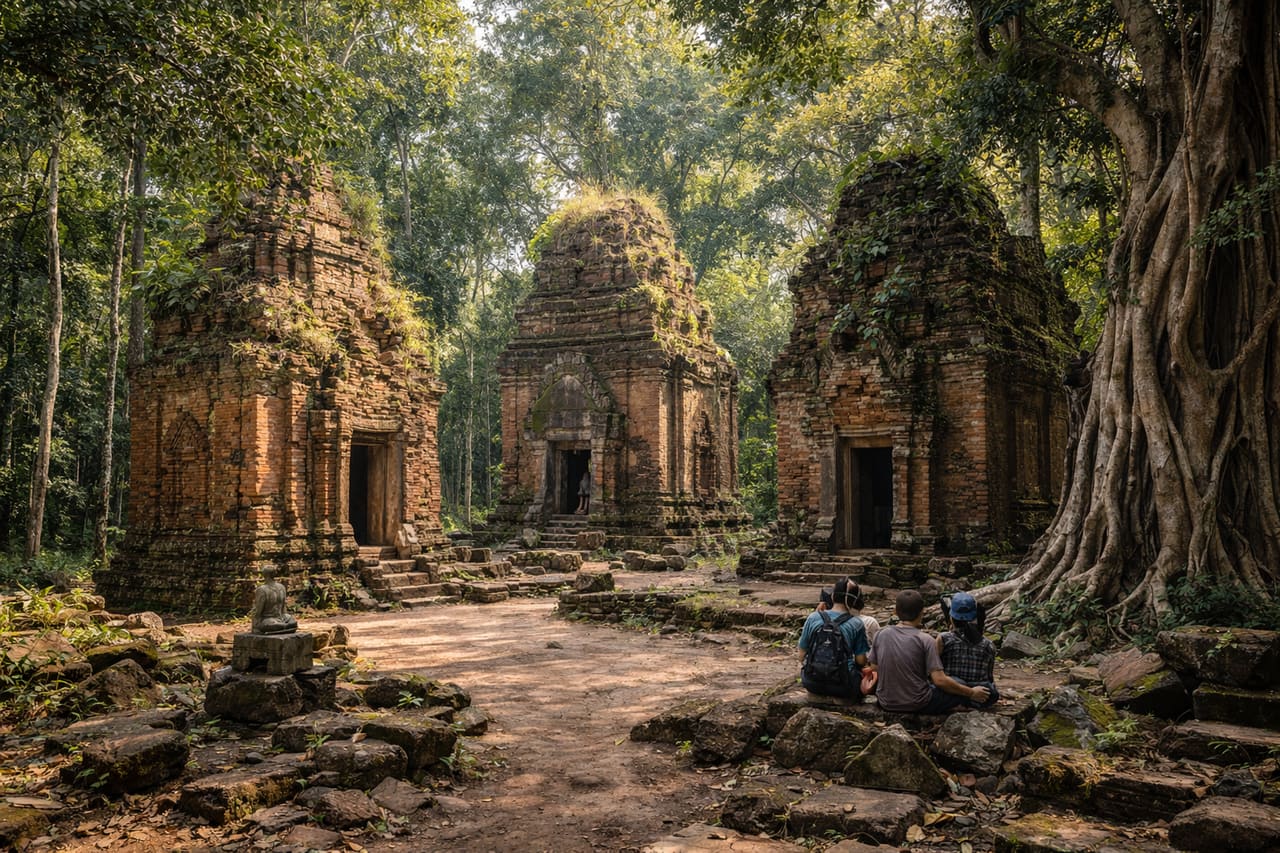 Sambor Prei Kuk nella foresta dell’epoca pre-angkoriana