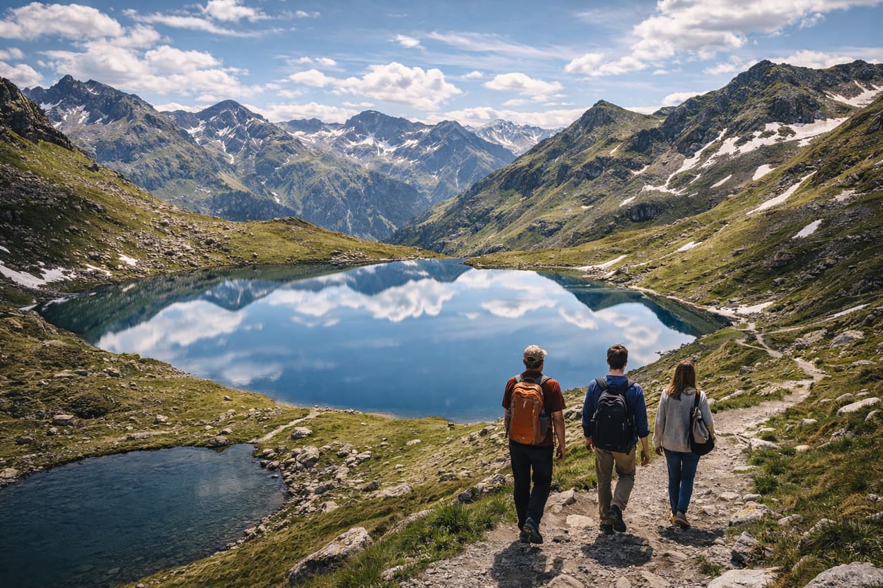 Tristaina Lakes Andorra laghi di montagna