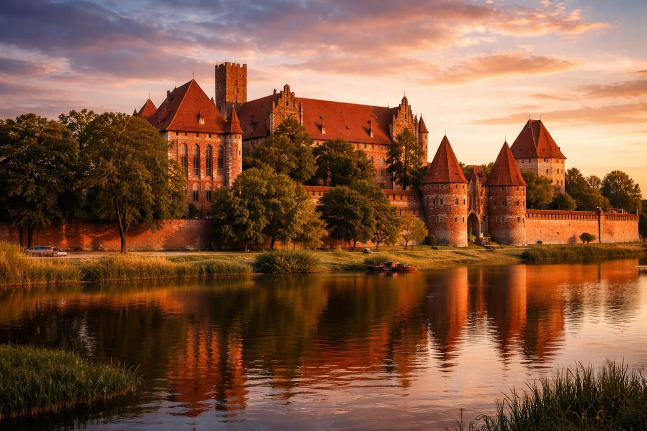 Castello di Malbork - il più grande castello medievale in mattoni d’Europa