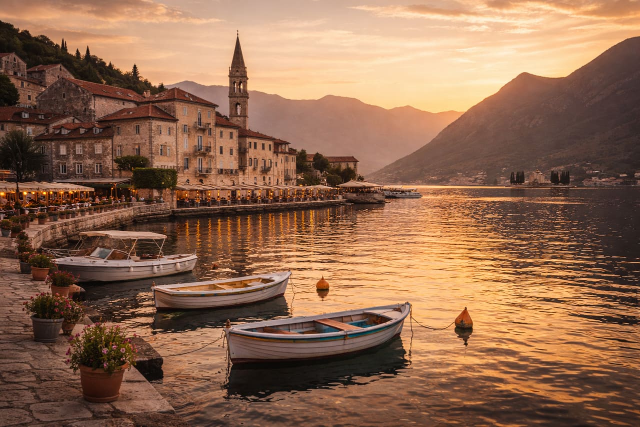 Perast e l’isola della Madonna dello Scalpello
