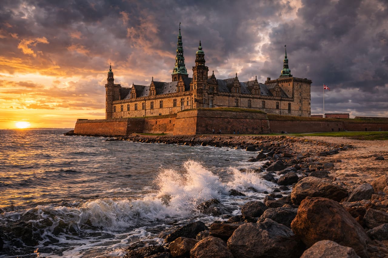 Castello di Kronborg sulla costa danese