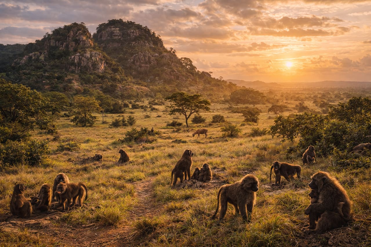 Savana e rocce di Shai Hills