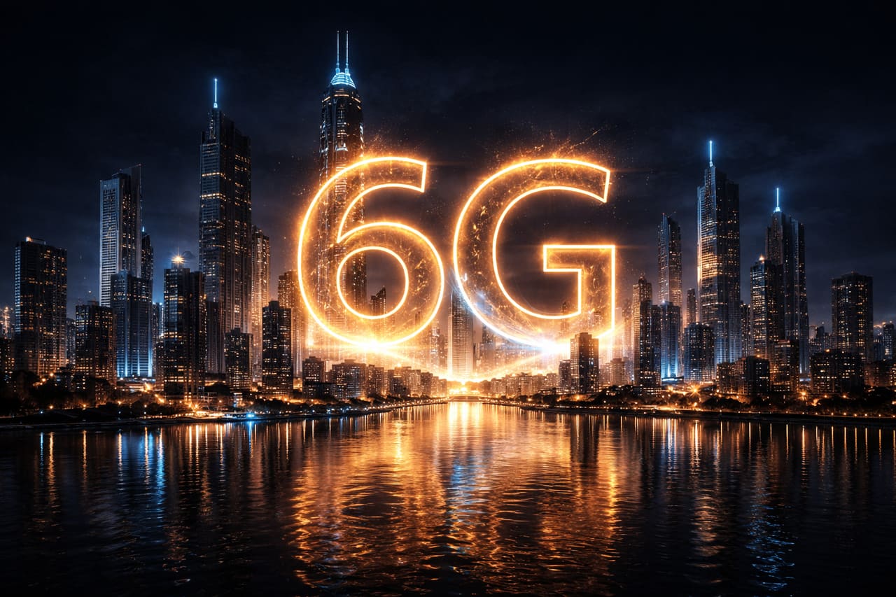 Visualizzazione premium della rete globale 6G