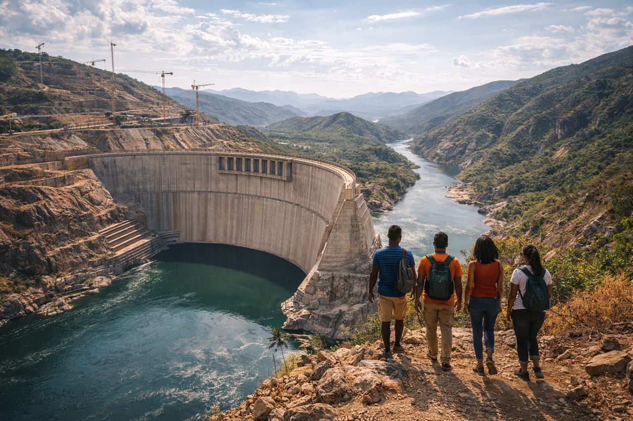 Diga Caculo Cabaça sul fiume Kwanza