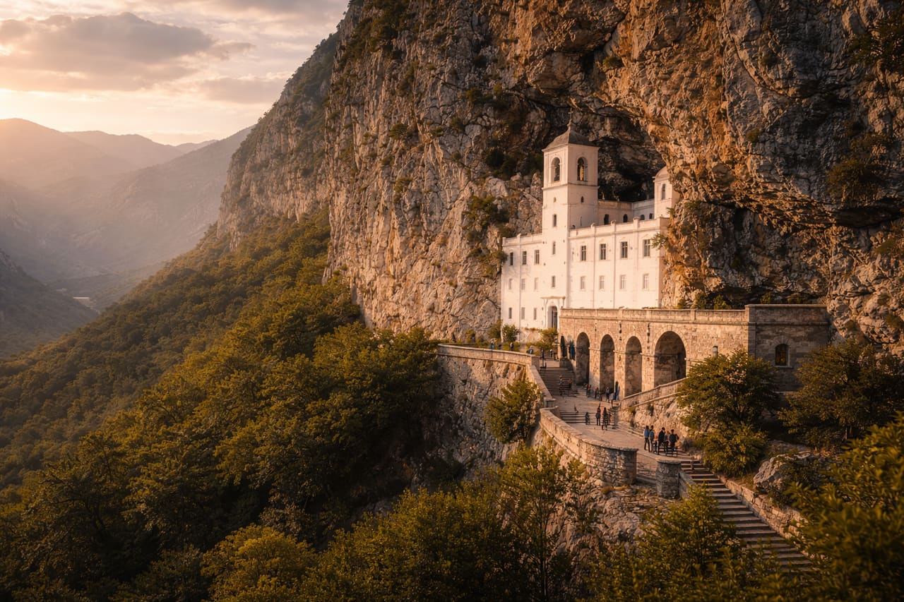 Monastero di Ostrog nella roccia