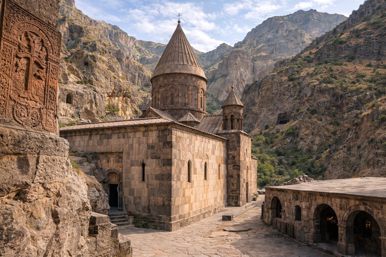 Monastero di Geghard, scavato nella roccia