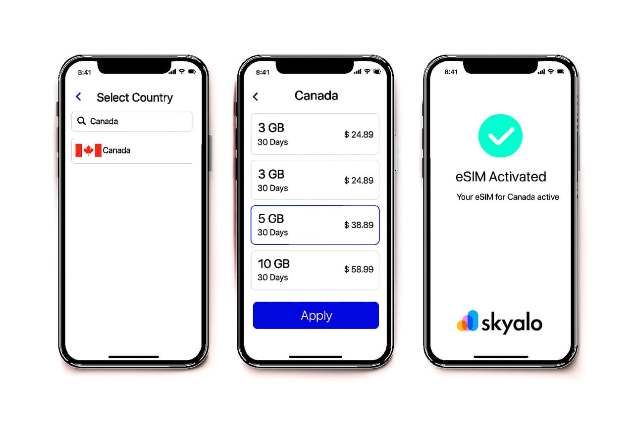 Vai online in Canada più in fretta che comprando una SIM in aeroporto