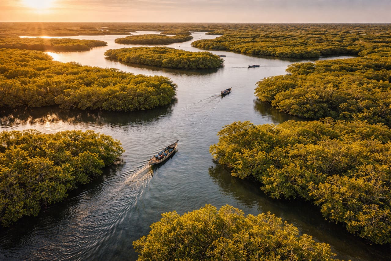 Foreste di mangrovie e canali del Delta del Saloum.
