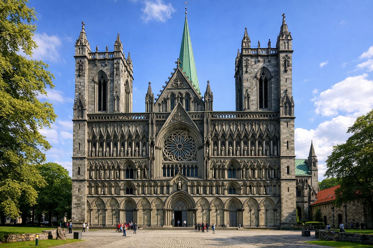 Cattedrale di Nidaros a Trondheim – architettura gotica norvegese